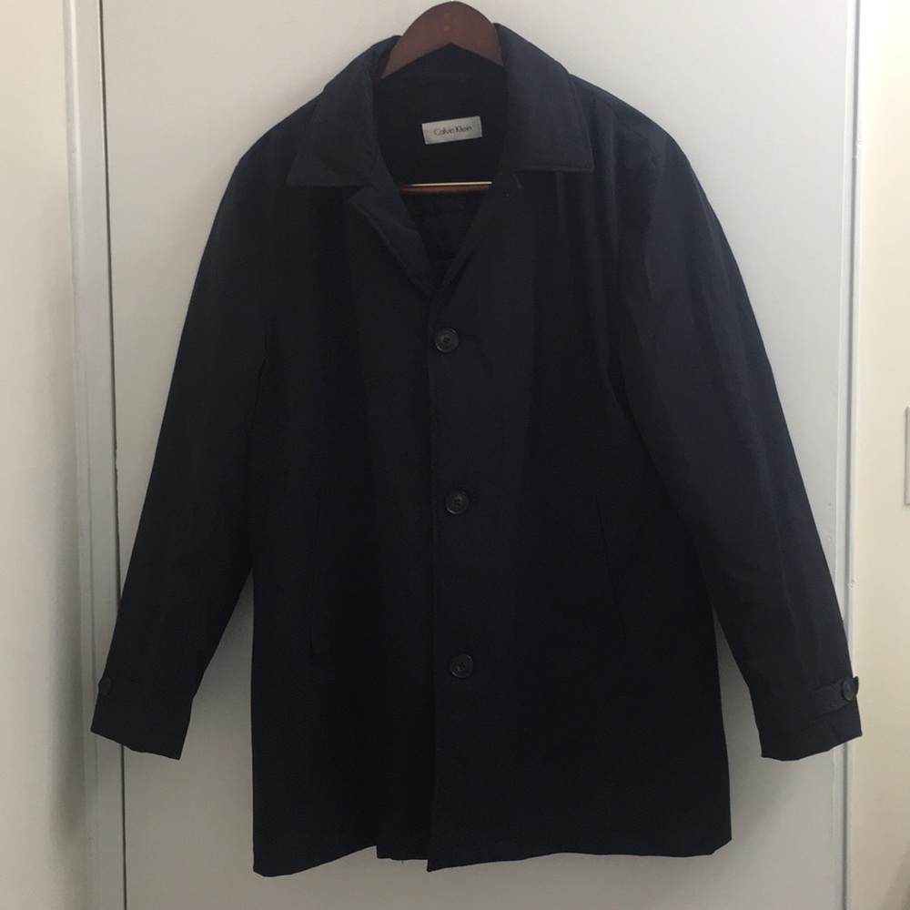 Calvin Klein Black Rain Coat